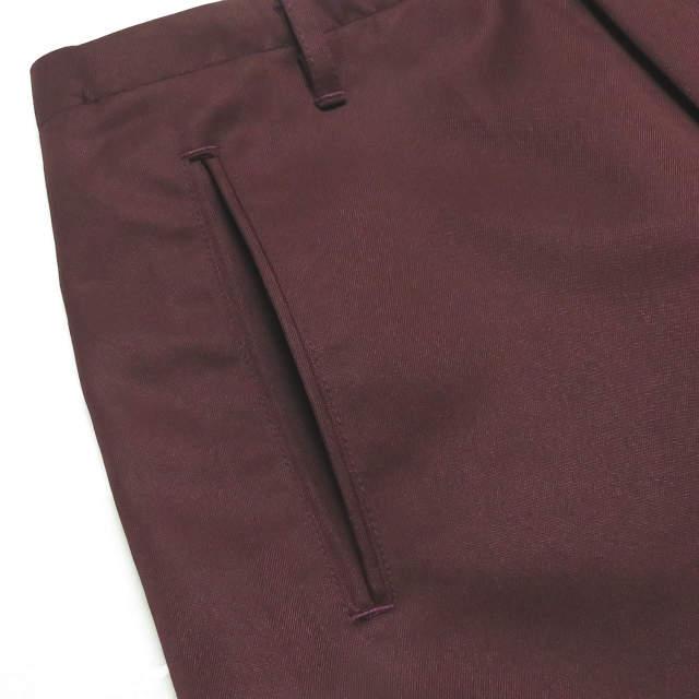 新品 bukht ブフト 19AW NO SEAM PANTS HIGH DENSITY POLYESTER TWILL ノーシーム ワイドテーパードパンツ BV-35801 2(M) Burgundy ☆g2096 |  | 04