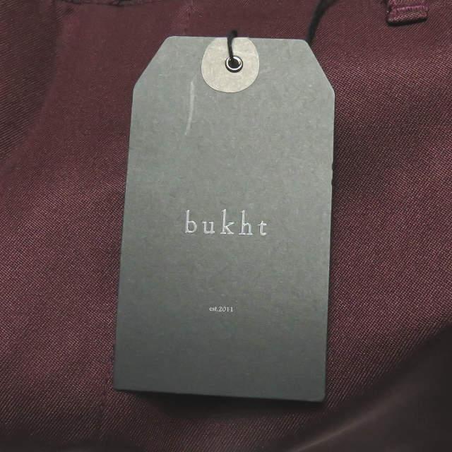 新品 bukht ブフト 19AW NO SEAM PANTS HIGH DENSITY POLYESTER TWILL ノーシーム ワイドテーパードパンツ BV-35801 2(M) Burgundy ☆g2096 |  | 05