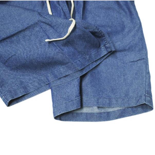 WHITELAND ホワイトランド WEB＆DEPOT限定 OWL/DENIM SHORTS デニムイージーショーツ インディゴブルー ショートパンツ LHP サンプル品 |  | 04