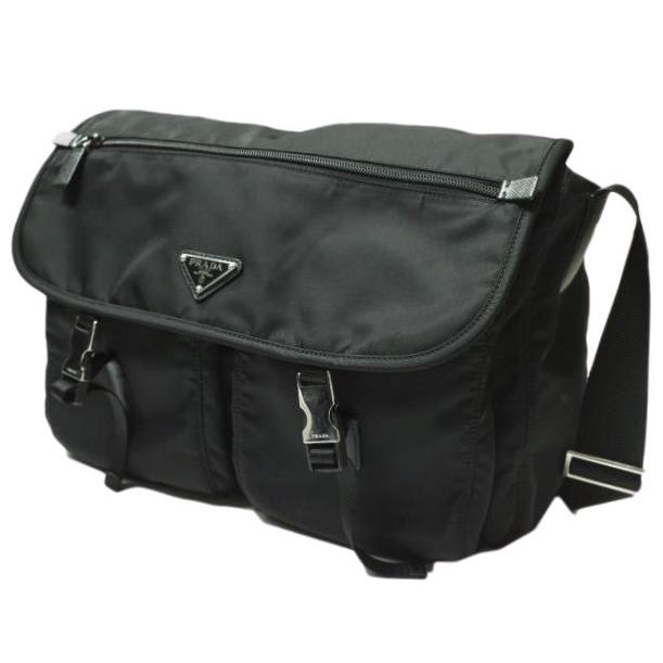 PRADA プラダ Vela Nylon Buckle Messenger Bag ヴェラナイロン ショルダーバッグ 1BD738 BLACK(F0002 NERO) トライアングルロゴ g20982 |  | 01