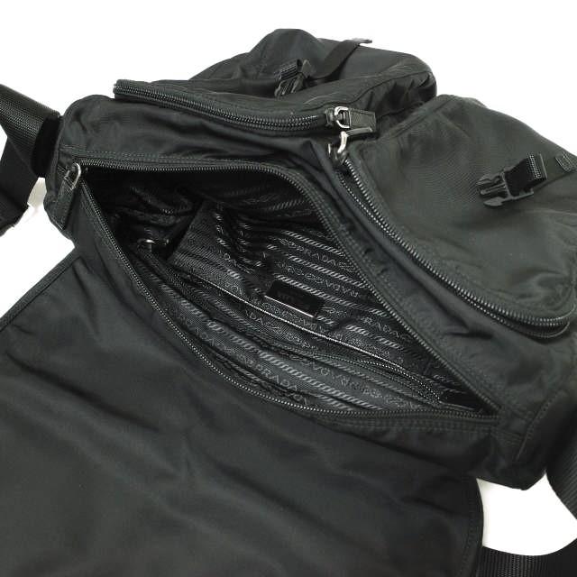 PRADA プラダ Vela Nylon Buckle Messenger Bag ヴェラナイロン ショルダーバッグ 1BD738 BLACK(F0002 NERO) トライアングルロゴ g20982 |  | 06