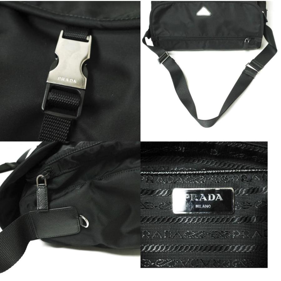PRADA プラダ Vela Nylon Buckle Messenger Bag ヴェラナイロン ショルダーバッグ 1BD738 BLACK(F0002 NERO) トライアングルロゴ g20982 |  | 09