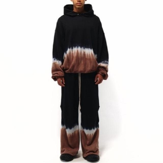 Danke Schon ダンケシェーン 25SS STEP DYE SWEAT PANTS 段染めスウェットパンツ UNS251001 L BLACK タイダイ染め グラデーション イージー |  | 02