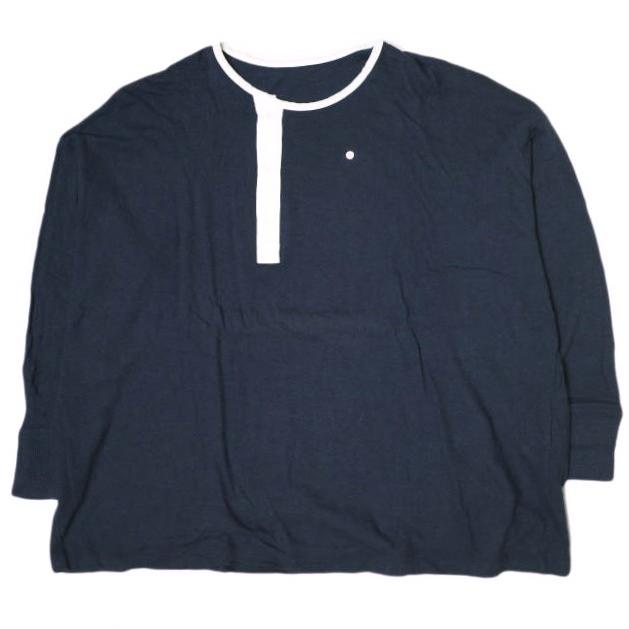 Pilgrim Surf+Supply ピルグリム サーフ+サプライ 23SS ヘンリーネックカットソー 37-14-0213-101 1 NAVY BEAMS 長袖 Tシャツ g20996 | 
