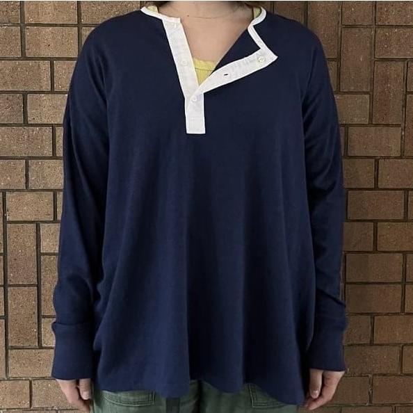 Pilgrim Surf+Supply ピルグリム サーフ+サプライ 23SS ヘンリーネックカットソー 37-14-0213-101 1 NAVY BEAMS 長袖 Tシャツ g20996 |  | 02