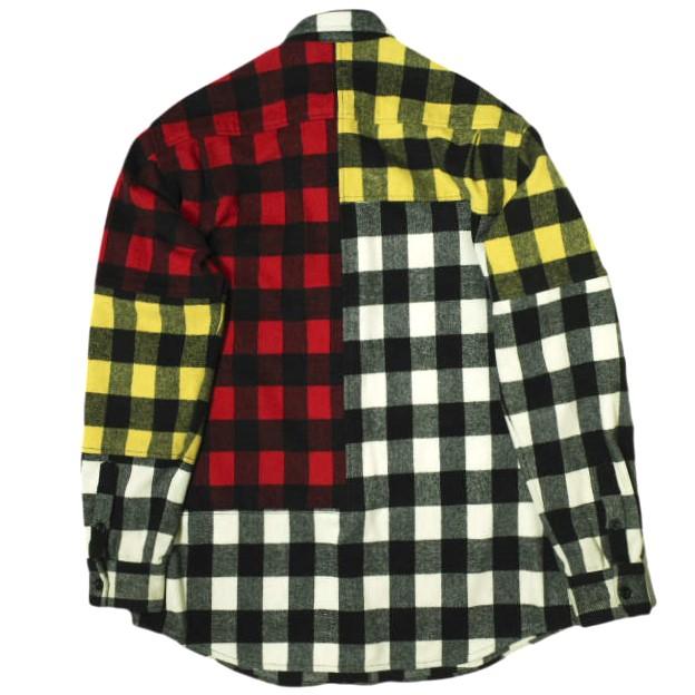 LIAM HODGES リアムホッジス 18AW PATCH WORK FLANNEL SHIRT パッチワークフランネルシャツ L Murti 長袖 オーバーサイズ チェック g21004 |  | 01