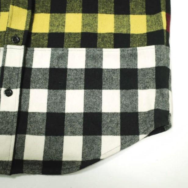 LIAM HODGES リアムホッジス 18AW PATCH WORK FLANNEL SHIRT パッチワークフランネルシャツ L Murti 長袖 オーバーサイズ チェック g21004 |  | 05