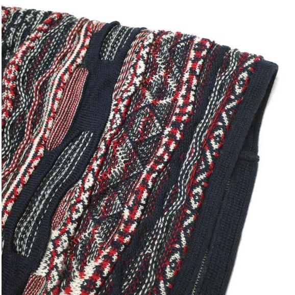 SHIPS JET BLUE シップスジェットブルー ジャガードウールスヌード 128-35-0003 NAVY/RED マフラー g21021 |  | 03