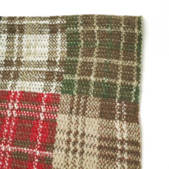 PALACE x BEAMS PLUS パレス ビームスプラス 24AW 別注 BLANKET チェックパッチワーク 大判ブランケット 38-65-0066-156 RED/BEIGE【新古品】【中古】【PALACE × BEAMS PLUS】 新品 PALACE x BEAMS PLUS パレス ビームスプラス 24AW 別注 BLANKET
