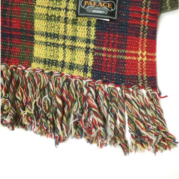 PALACE x BEAMS PLUS パレス ビームスプラス 24AW 別注 BLANKET チェックパッチワーク 大判ブランケット 38-65-0066-156 RED/BEIGE【新古品】【中古】【PALACE × BEAMS PLUS】 新品 PALACE x BEAMS PLUS パレス ビームスプラス 24AW 別注 BLANKET