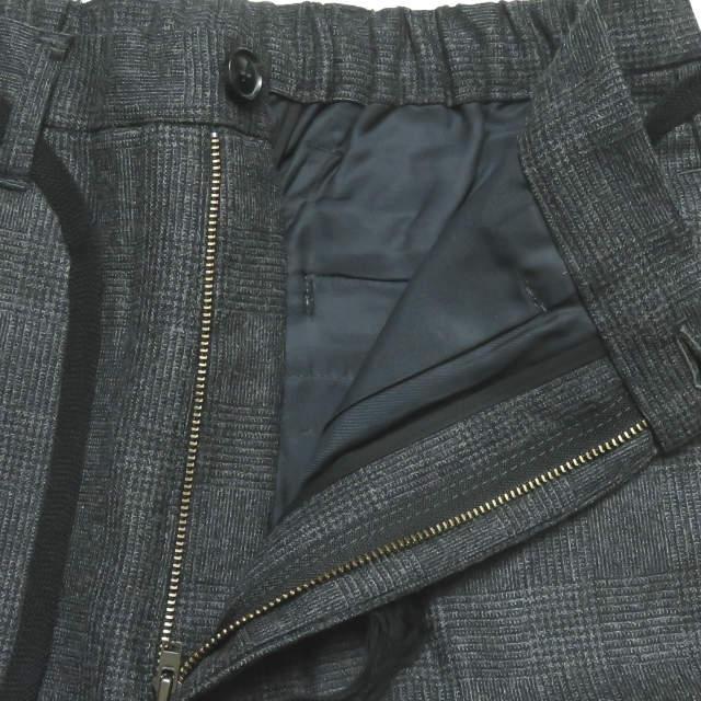 新品 bukht ブフト 18AW EASY TROUSERS グレンチェックイージートラウザーズ BV-95811 2(M) チャコールグレー パンツ スラックス ☆☆g2104 |  | 03