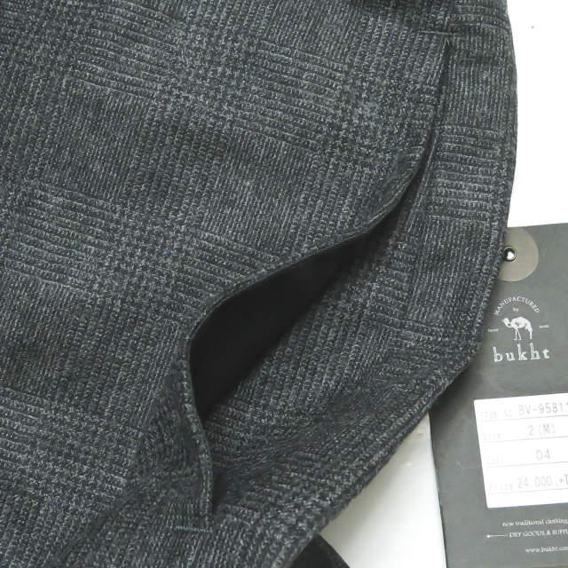 新品 bukht ブフト 18AW EASY TROUSERS グレンチェックイージートラウザーズ BV-95811 2(M) チャコールグレー パンツ スラックス ☆☆g2104 |  | 04