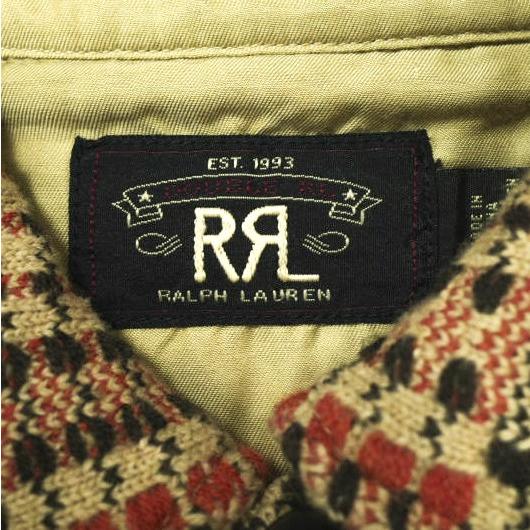 新品 RRL ダブルアールエル 24AW ウールジャカードオーバーシャツ  