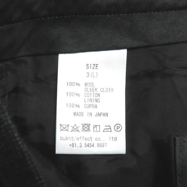 新品 bukht ブフト 18AW CLASSIC TROUSERS CHARCOAL PIN CHECK クラシックトラウザーズ BV-95812 3(L) グレー パンツ スラックス ☆☆g2105 |  | 09