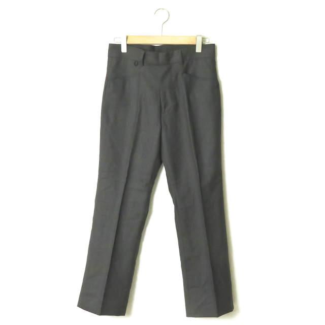 新品 bukht ブフト 18AW CLASSIC TROUSERS CHARCOAL PIN CHECK クラシックトラウザーズ BV-95812 2(M) グレー パンツ スラックス ☆☆g2105 | 