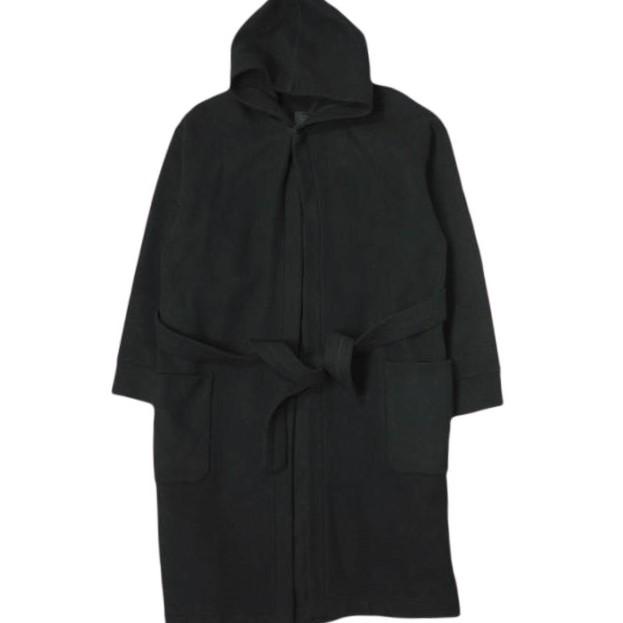 ATON エイトン 18AW AIR DOUBLE MELTON PATCH POCKET ROBE エアーダブルメルトンパッチポケットローブコート SCAGYW0910 02(M) BLACK | 