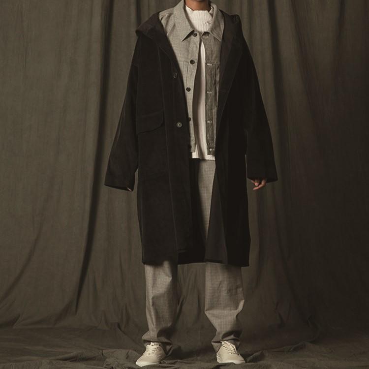 s.k. manor hill エスケーマノアヒル 18AW アメリカ製 HOODED CANOPY COAT - CORDUROY コーデュロイフーデッドコート L BLACK g21071 |  | 02
