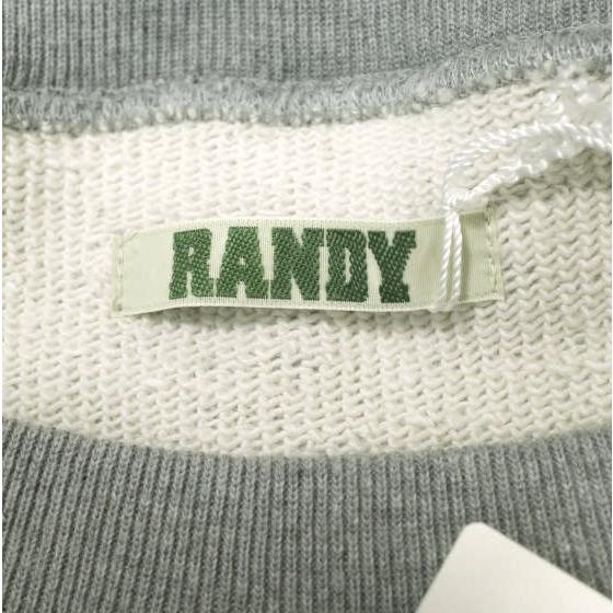 新品 RANDY ランディ 25SS 日本製 THROW ビッグスウェットシャツ SS25-RCS03 2 GREY トレーナー 定価46,200円 裏毛 カットオフ g21131 |  | 04