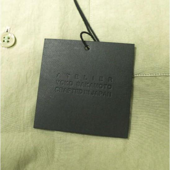 新品 yoko sakamoto ヨーコサカモト 25SS 日本製 BAND COLLAR SHIRT