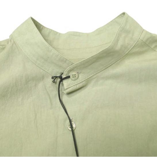 新品 yoko sakamoto ヨーコサカモト 25SS 日本製 BAND COLLAR SHIRT