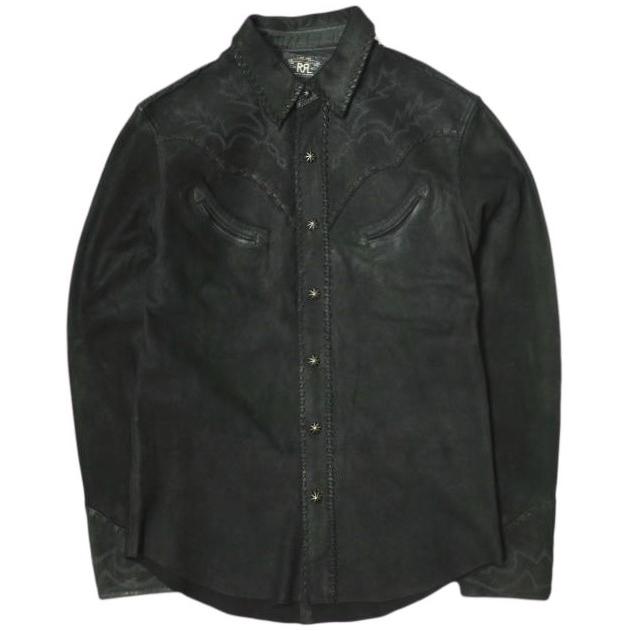 新品 RRL ダブルアールエル シープスキンウエスタンシャツ