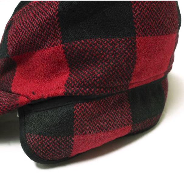 新品 RRL ダブルアールエル EAR FLAP HUNTING CAP バッファローチェック イヤーフラップハンティングキャップ S RED Double RL パイロット |  | 05