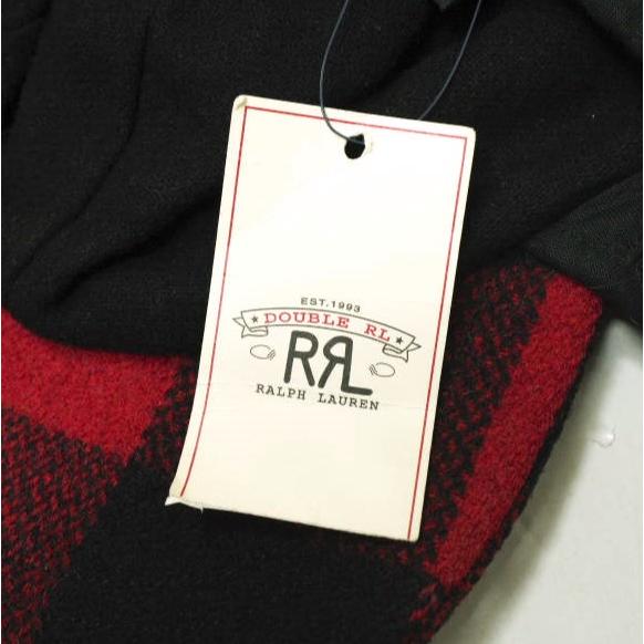 新品 RRL ダブルアールエル EAR FLAP HUNTING CAP バッファローチェック イヤーフラップハンティングキャップ S RED Double RL パイロット |  | 07