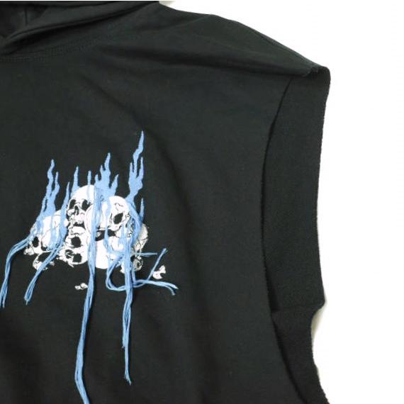 DIESEL ディーゼル S-Drove ノースリーブパーカー L ブラック スウェット スカル トップス g21173 |  | 04