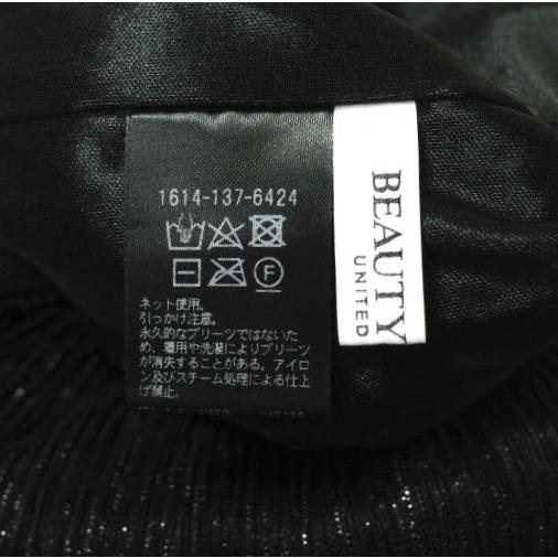 BEAUTY＆YOUTH UNITED ARROWS ビューティーアンドユース ユナイテッドアローズ ラメプリーツパンツ 1614-137-6424 Free BLACK イージー |  | 08