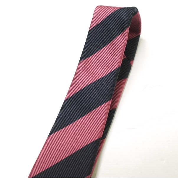 BEAMS F ビームスエフ 日本製 レジメンタルストライプ シルクネクタイ