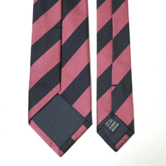 BEAMS F ビームスエフ 日本製 レジメンタルストライプ シルクネクタイ