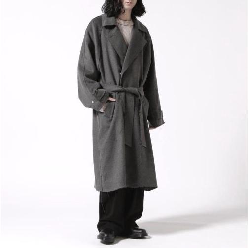 GEN_DAI ゲンダイ 23AW LONG COAT ベルテッド ウールオーバーコート 1 グレー カットオフ チェスター アウター g21321 |  | 02