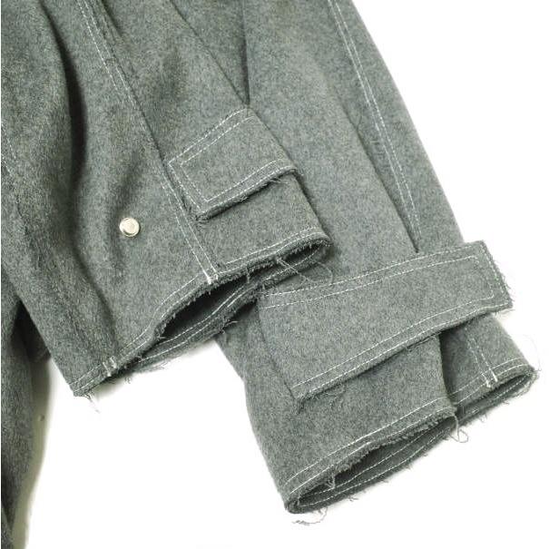 GEN_DAI ゲンダイ 23AW LONG COAT ベルテッド ウールオーバーコート 1 グレー カットオフ チェスター アウター g21321 |  | 04