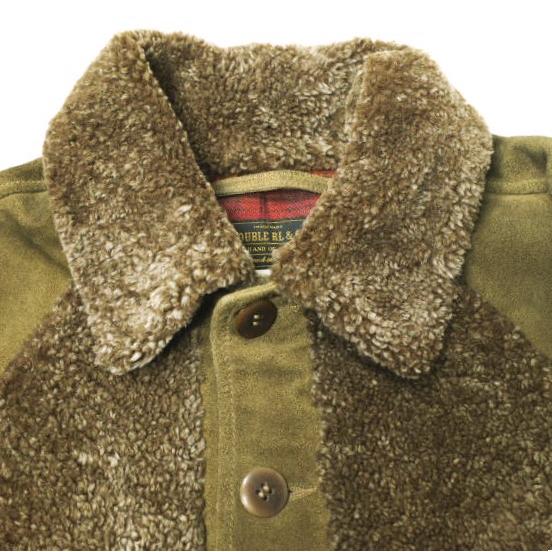新品 RRL ダブルアールエル 25SS シアリングパネルド ラフアウトスエードジャケット S Brown Double RL グリズリー 熊ジャン 定価506,000円 |  | 04