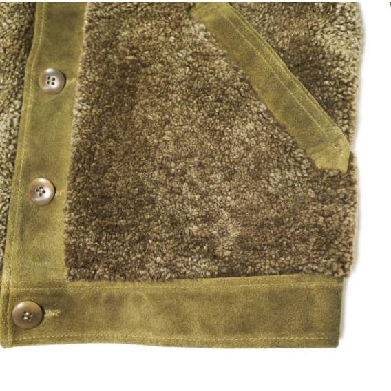 新品 RRL ダブルアールエル 25SS シアリングパネルド ラフアウトスエードジャケット S Brown Double RL グリズリー 熊ジャン 定価506,000円 |  | 05