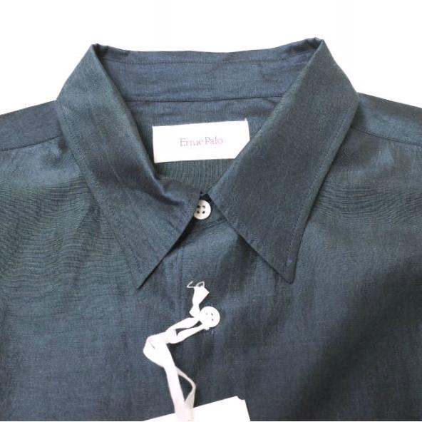 新品 Ernie Palo アーニーパロ 25SS 日本製 Silk Linen Shirt シルクリネンシャツ EP09SH03 48 NAVY 長袖 定価44,000円 トップス g21357 |  | 03