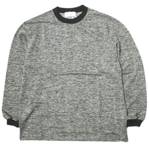 新品 Ernie Palo アーニーパロ 25SS Melange L/S T-shirt メランジロングスリーブTシャツ EP09CT07 48 BLACK 長袖 定価46,200円 リンガー | 