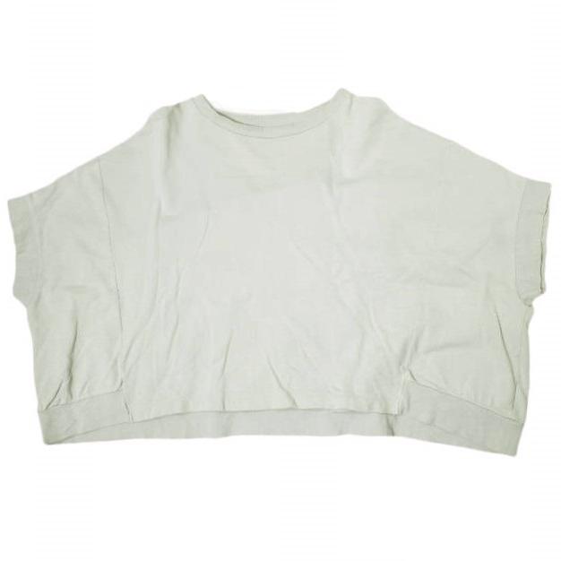 ESTROISLOSE エストゥロワルーズ ミニ裏毛 クロップドビックベスト EC22205 Free ライトグレー トレーナー 半袖 スウェット Tシャツ g21369 | 