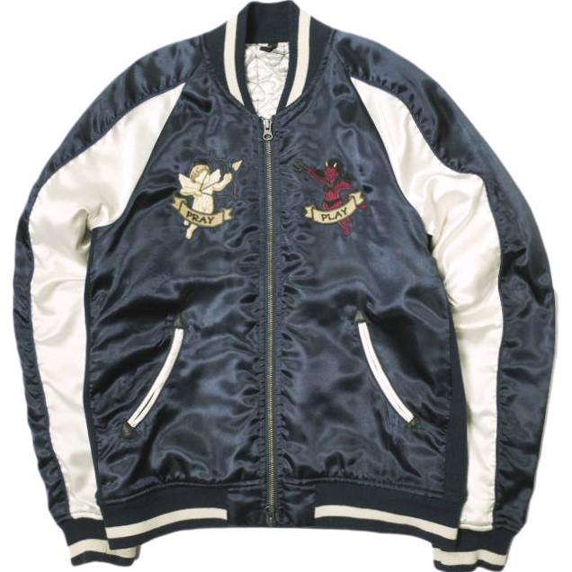 glamb グラム スカジャン 鳩 マリア 羊 サイズ3ブラック　スタジャン glamb グラム Shepherd's God Blouson シェパーズゴッドスカジャン