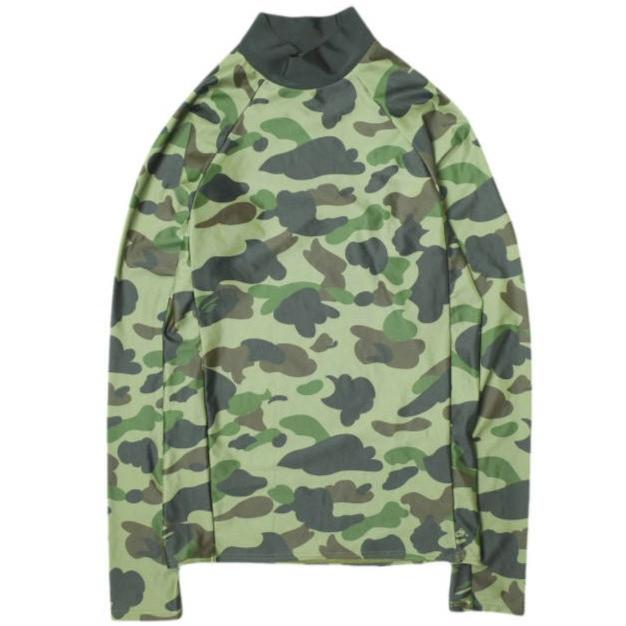 A BATHING APE ア ベイシング エイプ 日本製 1ST CAMO RASH GUARD M ラッシュガード 001GDF201059X M カモフラージュ 長袖 水着 g21387 | 
