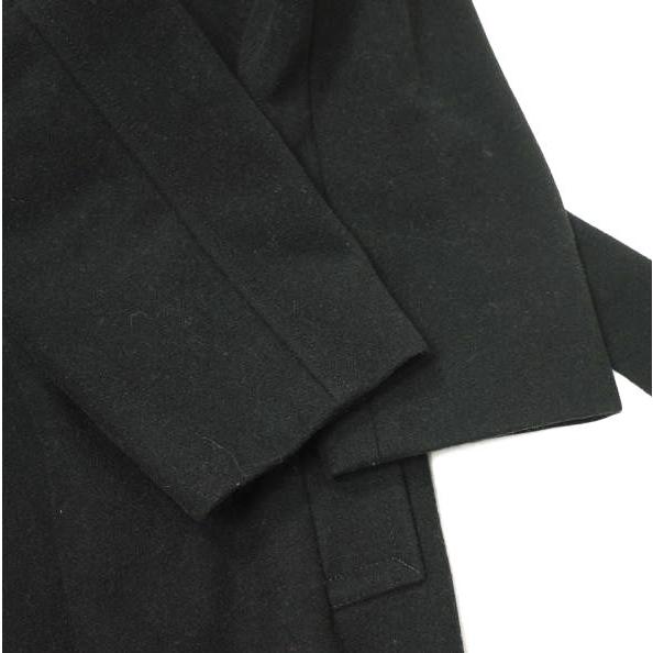 H BEAUTY＆YOUTH エイチ ビューティーアンドユース 日本製 ウールメルトン ベルテッドノーカラーコート 1625-299-4169 M ブラック g21388 |  | 04