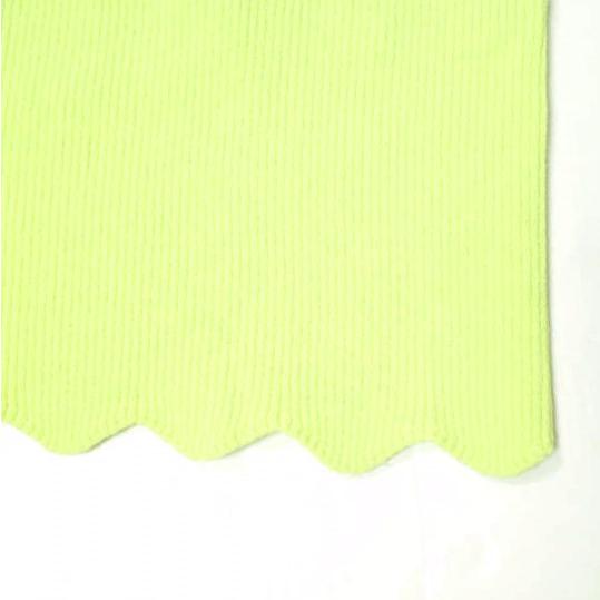 H BEAUTY＆YOUTH エイチ ビューティーアンドユース スカラップショートニットプルオーバー 1618-199-0968 Free LIME セーター クルーネック |  | 06