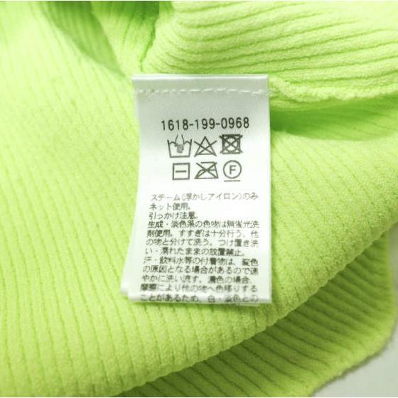 H BEAUTY＆YOUTH エイチ ビューティーアンドユース スカラップショートニットプルオーバー 1618-199-0968 Free LIME セーター クルーネック |  | 07