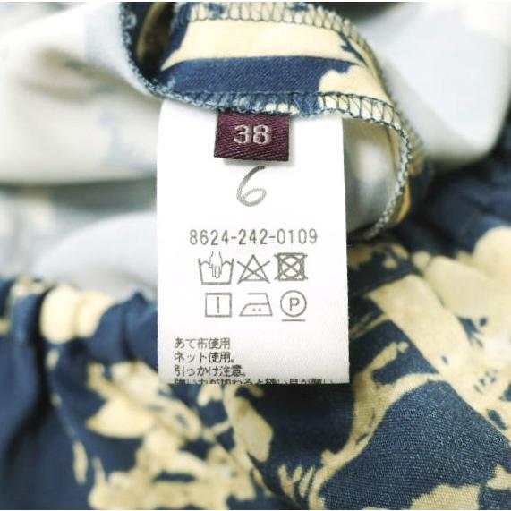 6 ROKU BEAUTY＆YOUTH ロク ビューティーアンドユース SATIN FLOWER PRINT SKIRT サテンフラワープリントスカート 8624-242-0109 38 NAVY |  | 08