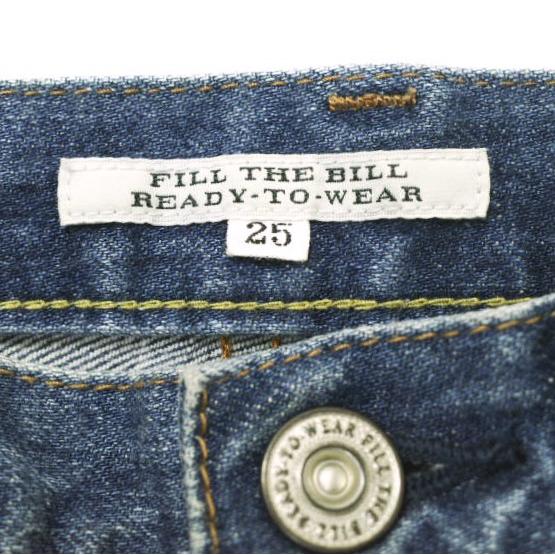 FILL THE BILL x UNITED ARROWS フィルザビル ユナイテッドアローズ 別注 809 デニムパンツ 204-204067 25 INDIGO ハイウエスト ジーンズ |  | 03