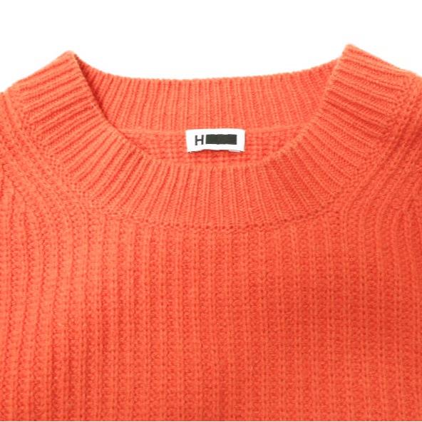 H BEAUTY＆YOUTH エイチ WOOL CASHMERE CREW NECK KNIT ウールカシミヤクルーネックニット 1613-199-3597 Free オレンジ セーター g21413 |  | 03
