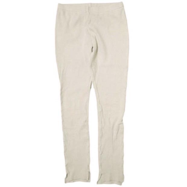 H BEAUTY＆YOUTH エイチ ビューティーアンドユース 日本製 RIB LEGGINGS ストレッチコットンリブレギンス 1614-222-4751 ベージュ パンツ | 