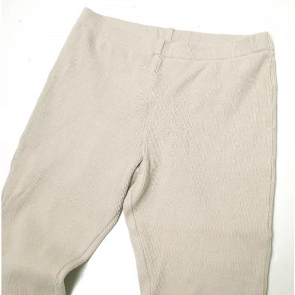 H BEAUTY＆YOUTH エイチ ビューティーアンドユース 日本製 RIB LEGGINGS ストレッチコットンリブレギンス 1614-222-4751 ベージュ パンツ |  | 03
