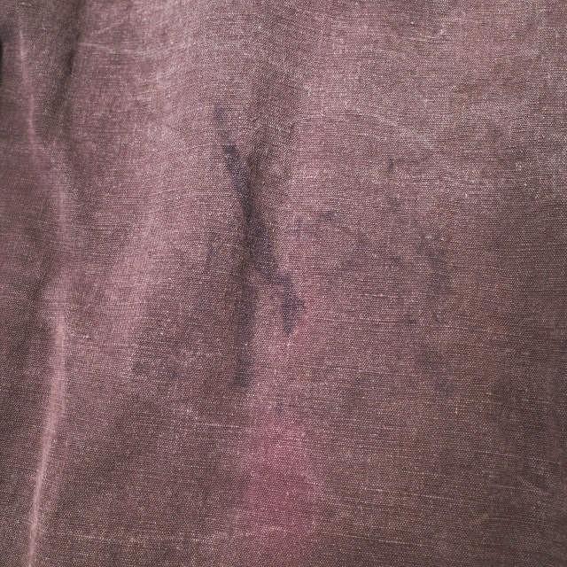 フレンチヴィンテージ 月桂樹ボタン オーバーダイコットンキャンバス