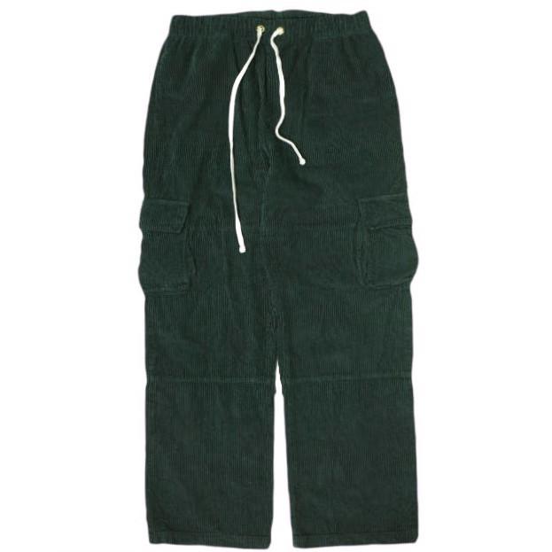 LES TIEN レスティエン アメリカ製 Drawstring Cargo Pants コーデュロイイージーカーゴパンツ M Green ボトムス g21427 | 
